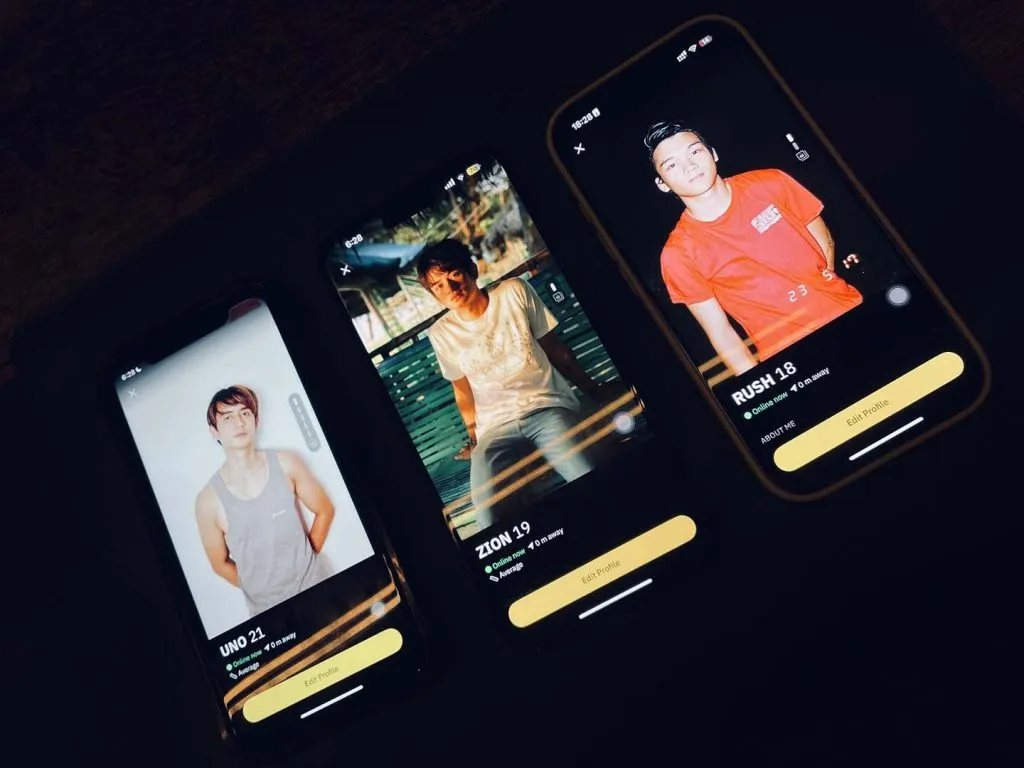 Grindr profiles from the Some Nights movie tour